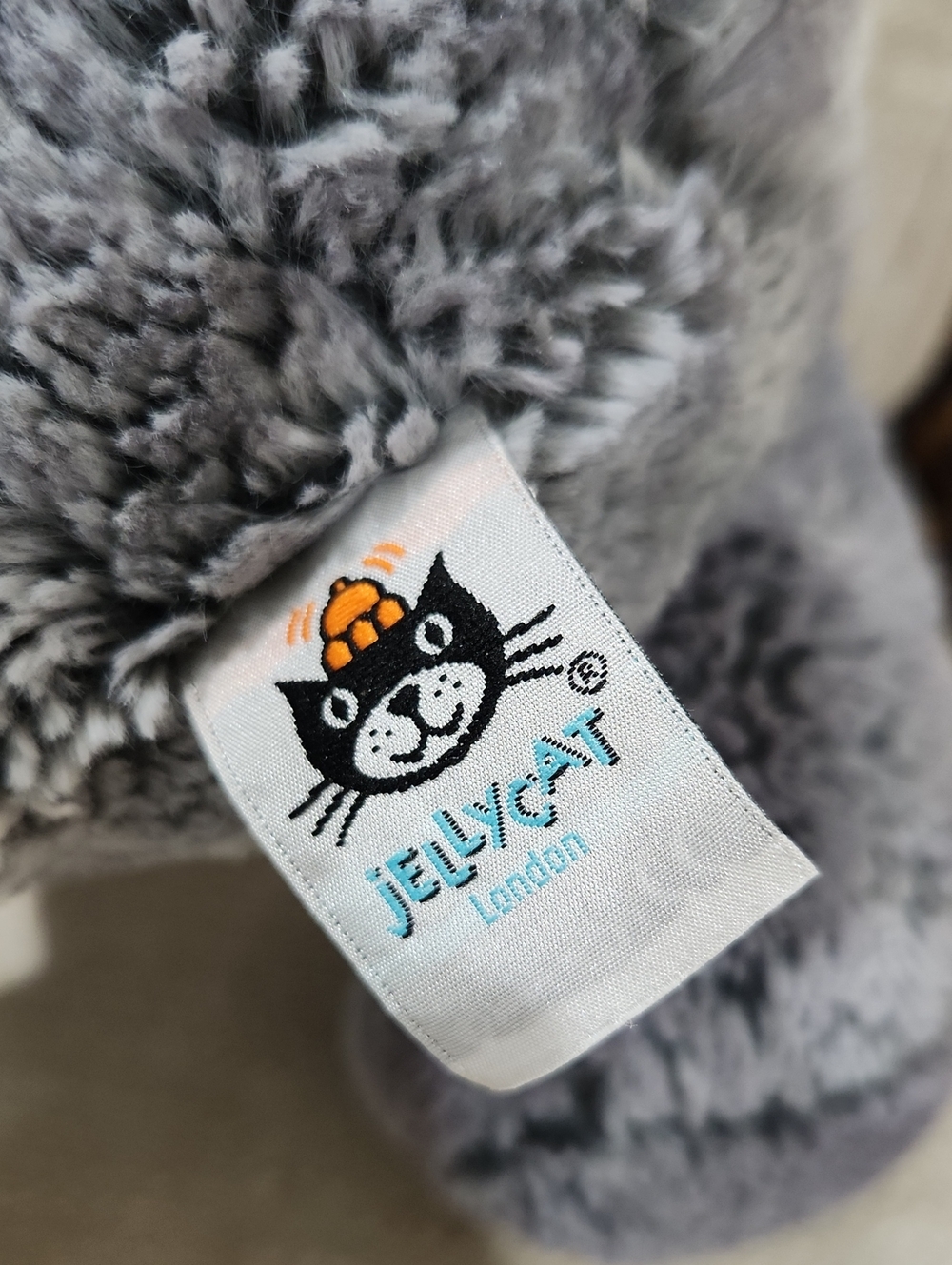 Jellycat Soft Grey Plush Large Elephant - Picture 3 of 4